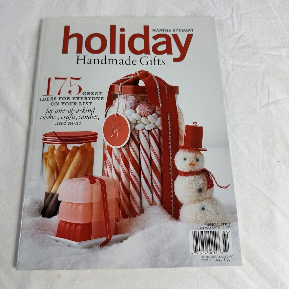 Martha Stewart Holiday Christmas Handmade Gifts 2006 Magazine Ornaments Recipes